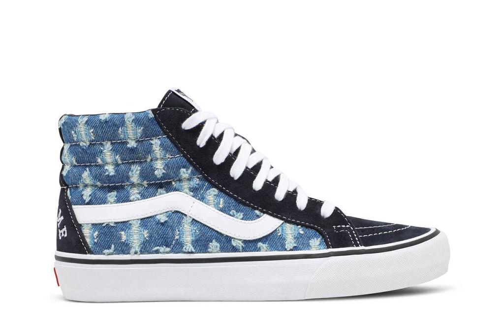 Vans Supreme x Sk8-Hi 'Blue Hole Punch Denim' VN0A38Z32DD Men's Shoes