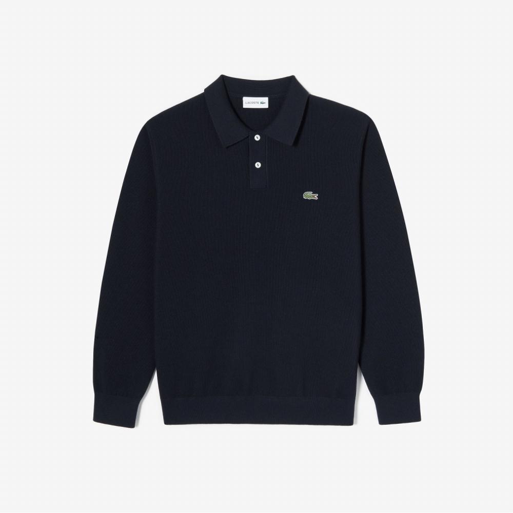 

LACOSTE Мужской свитер с длинными рукавами и текстурой пике AH671E 53N 166