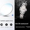 JINSHIDUN Tungsten Steel Mechanical Watch, Waterproof Double Calendar Ladies' Watch