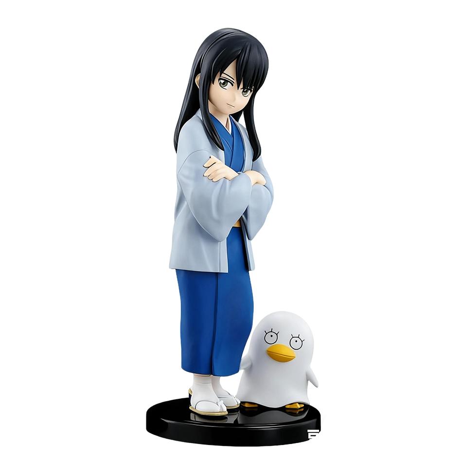 14CM Anime Gintama Figure  Sakata Gintoki Katsura Kotarou Stand Animation Model Toys Gifts Collection Decoration Ornaments PVC