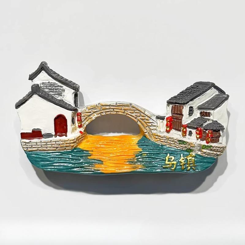 China Souvenirs Guangzhou Tower Fridge Magnets Fujian Guangxi Beihai Xiamen Wuzhen Dali Luoyang Zhangjiajie Fridge Magnets Gifts