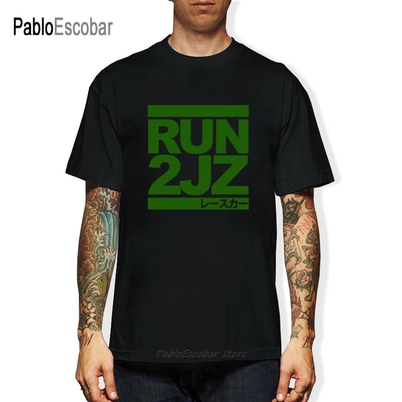 Runer 2JZ - Auto Racinger T Shirt Summer Short Sleeve Shirts Tops S~3Xl Big Size Cotton Tees T-Shirt Men Summer