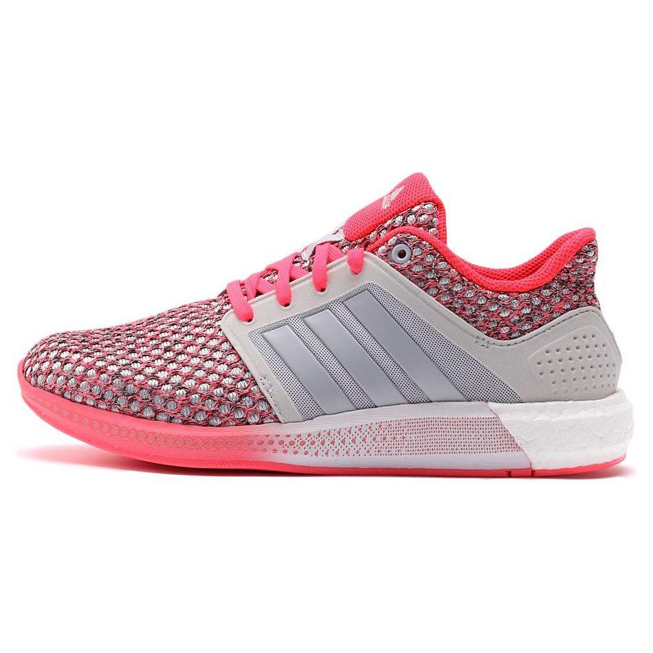 Adidas Comfortable Shock Absorbing Durable Low Top Running Shoes Women Sneakers Gray Red D68998