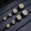 Tibetan Antique Bronze Jambhala Zircon Spacer Beads for DIY Brass Jewelry