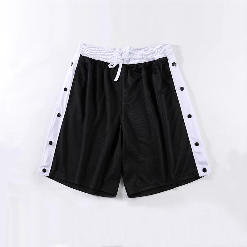 Men's American Style Quick-Dry Sports Shorts - Basketball & Marathon Training Snap-Button Loose Fit - Five-Point Length