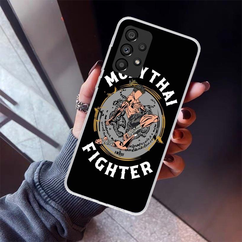 Muay Thai Fight Boxing Phone Case For Samsung Galaxy A17 A57 A37 A16 A26 A36 A56 A15 A25 A35 A55 A14 A13 A54 A53 A34 A24 A33 A23