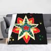 Philippines Christmas Parol Blanket Maligayang Pasko Flannel Novelty Soft Throw Blanket for Bed Sofa Decoration