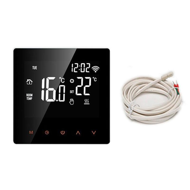 WiFi Thermostat Programmable Electric Underfloor Heating Radiator Thermostat Indoor Constant Temperature Controller LCD