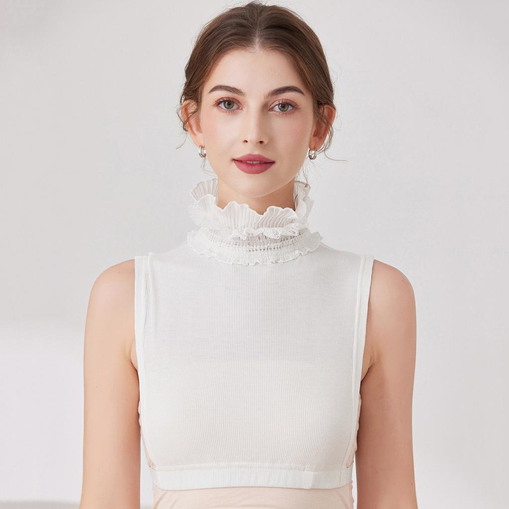 Vintage Lapel Fake Collar Female Detachable Shirt False Collar for Women Blouse Sweater Lapel Top Clothing Accessories