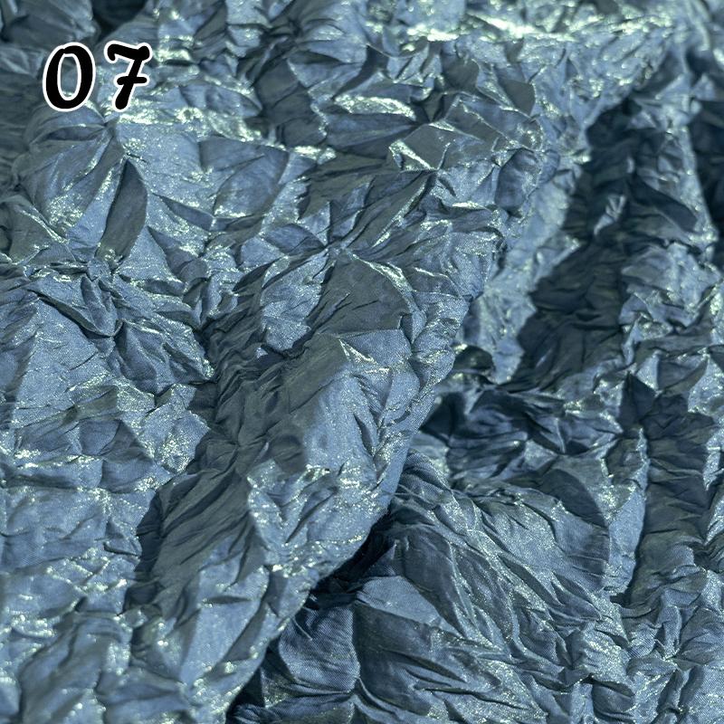 

50x117cm Gradient GlassTexture Pleated Fabric Creative Modeling Reconstruction Designer Fabric For Diy Sewing Dress Pants Hanfu 50x117cm