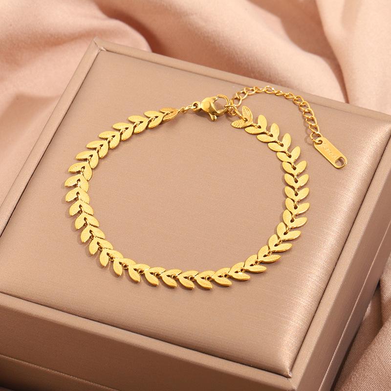 Korean Fashion Titanium Steel Diamond Inlaid Women's Luxury Bracelet