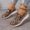 Women's Autumn New Casual Yunda Shoes Women's Platform Muffin Leather One Step Casual Single Shoes