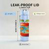 1PC Earth Pattern Apple Fruit Print 750ml Color Plastic Sports Water Bottle Leakproof Flip Straw Lid Suitable for Sports Office Home Use
