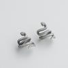 S925 Sterling Silver Thai Snake Spacer Beads for DIY Handmade Bracelets & Necklaces