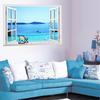 Window Decal WALL STICKER Home Decor Exotic Beach View Art Wallpaper Mural