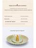 Song Qing Minimalist Ceramic Stick Incense Holder – Chinese Style High-End Creative Desktop Ornament