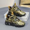 2025 New Boys Sneakers Lightweight Shock Absorption Velcro Youth Warm Two Cotton Shoes Winter Boys Shoes