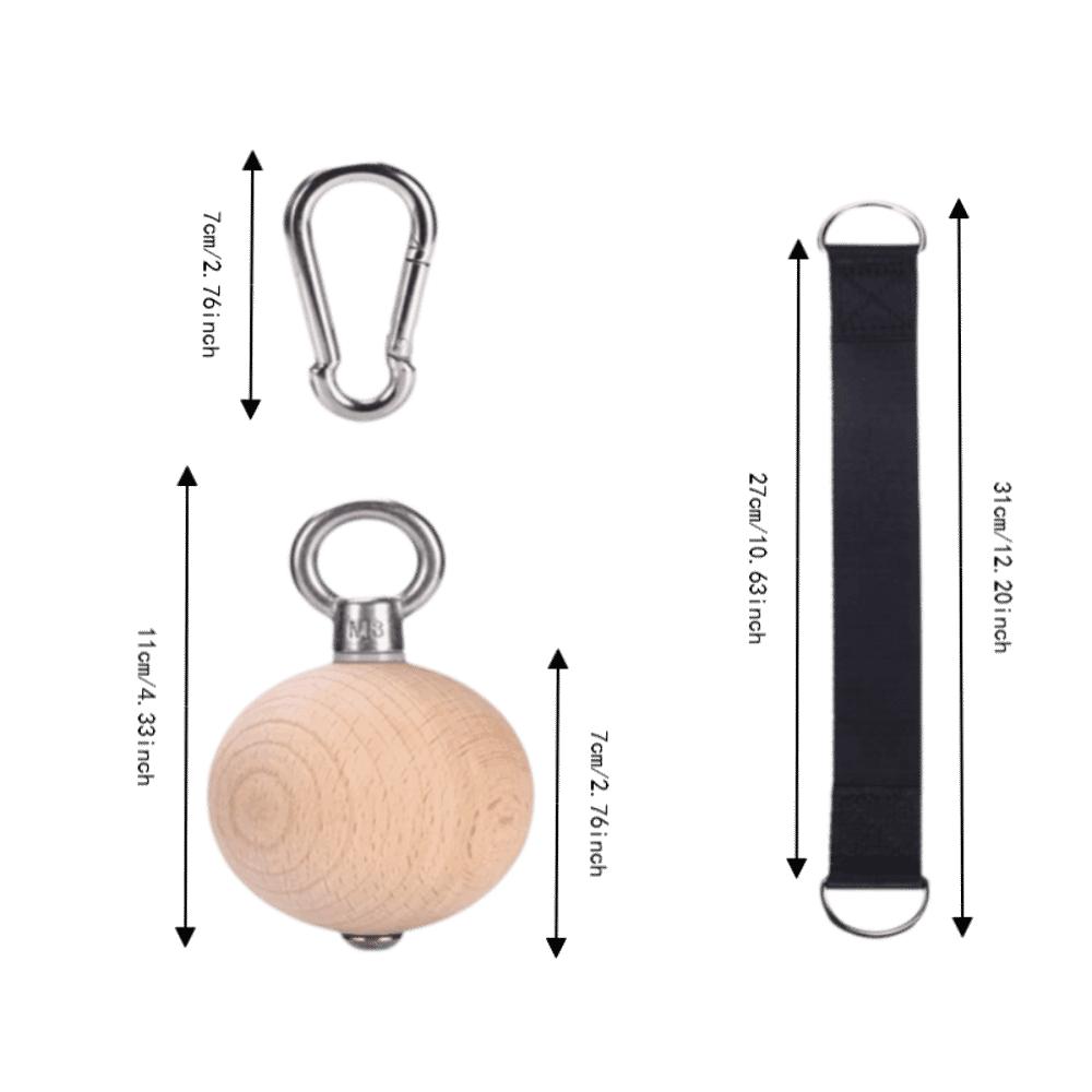 6pcs Nylon Webbing Pull Up Ball Grip Stainless Steel Carabiner Pull Up Ball  Home