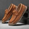 Independent Station 2025 Leather Shoes Men's Handmade Leather Shoes Large Size Outdoor Shoes Casual Leather Shoes Hiking Shoes