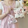 Cute Portable Storage Bag Mini Multi-purpose Drawstring Coin Purse Dustproof Cartoon Makeup Lipstick Pouch