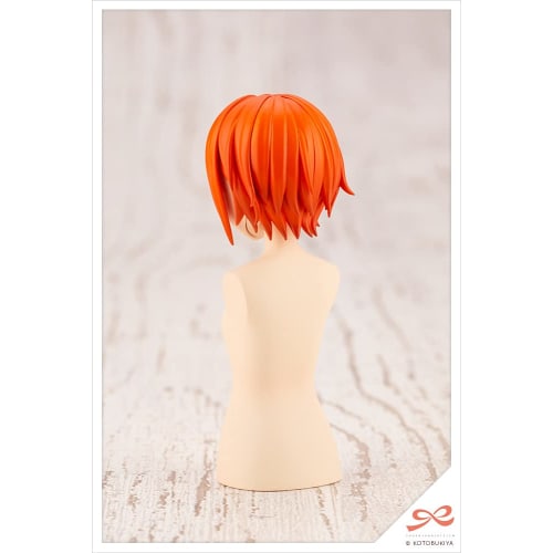 Sousai Shojo Teien After School Short Wig A [Orange & Purple] Overall Width: Approx. 63mm 1/10 Scale Plastic Model JK013