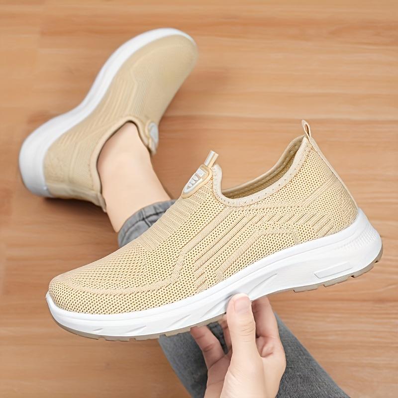 Spring/Autumn New Women's Slip-On Casual Shoes, Comfortable Breathable Sneakers, Outdoor Hiking Shoes