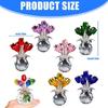 Crystal Rose Flower Figurine Romantics Gift for Wife Girlfriend Mom On Birthday Wedding Christmas Home Decorations