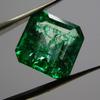Green Colombian Emerald Square Cut 7 Carat Natural CERTIFIED Loose Gemstone A-3910c