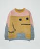 GROUNDWORK Square Man Knit Sweater / Pink Olive Mix