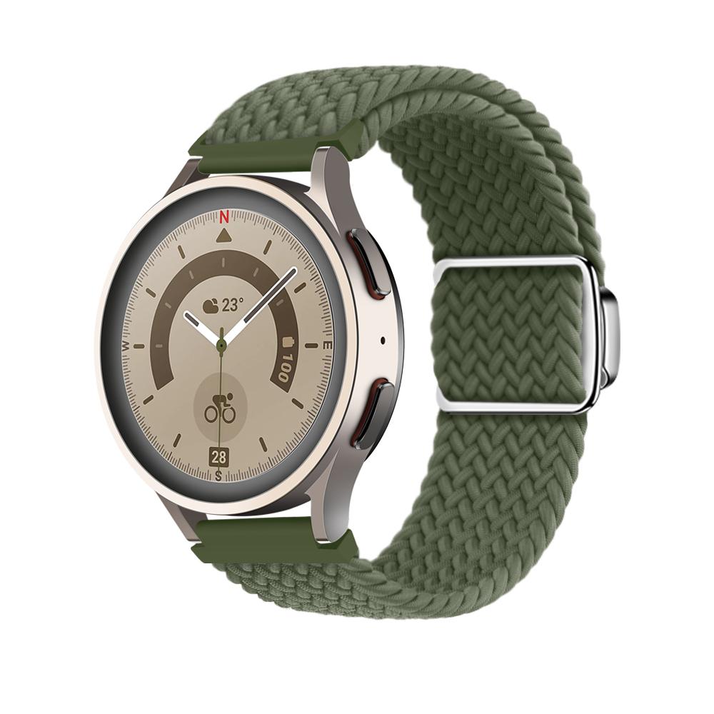 20mm 22mm Magnetic Braided Loop Strap for Samsung Galaxy Watch 6 5 4 Amazfit GTS 4 Adjustable Wristband Huawei Watch 4//3/GT Pro