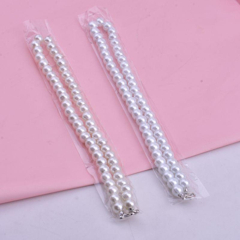 8mm Glass Pearl-Style Short Necklace Women Minimalist Choker Chain Jewelry Gift