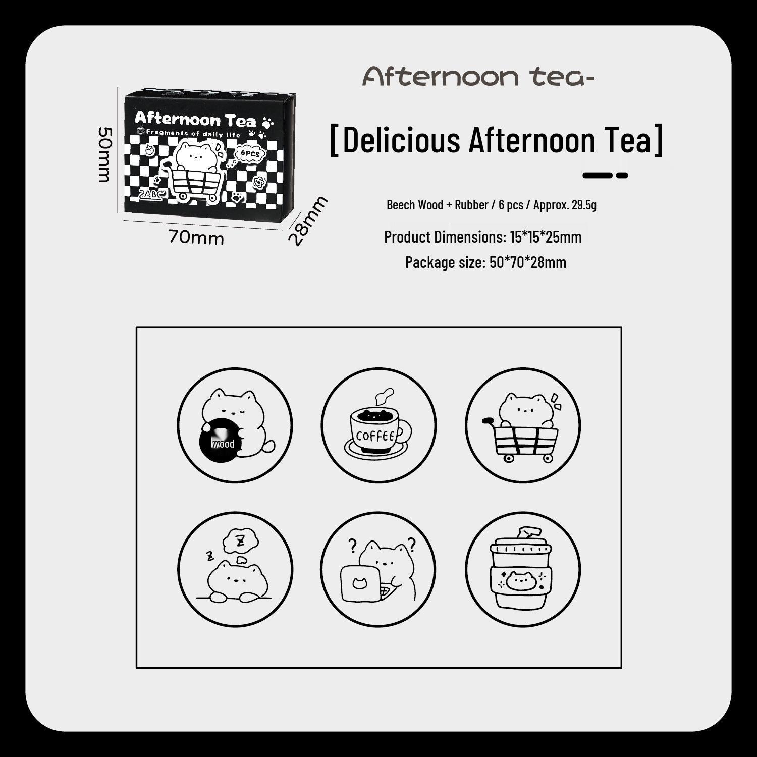 Yuezhen Cartoon DIY Wooden Stamp for Children s Journals