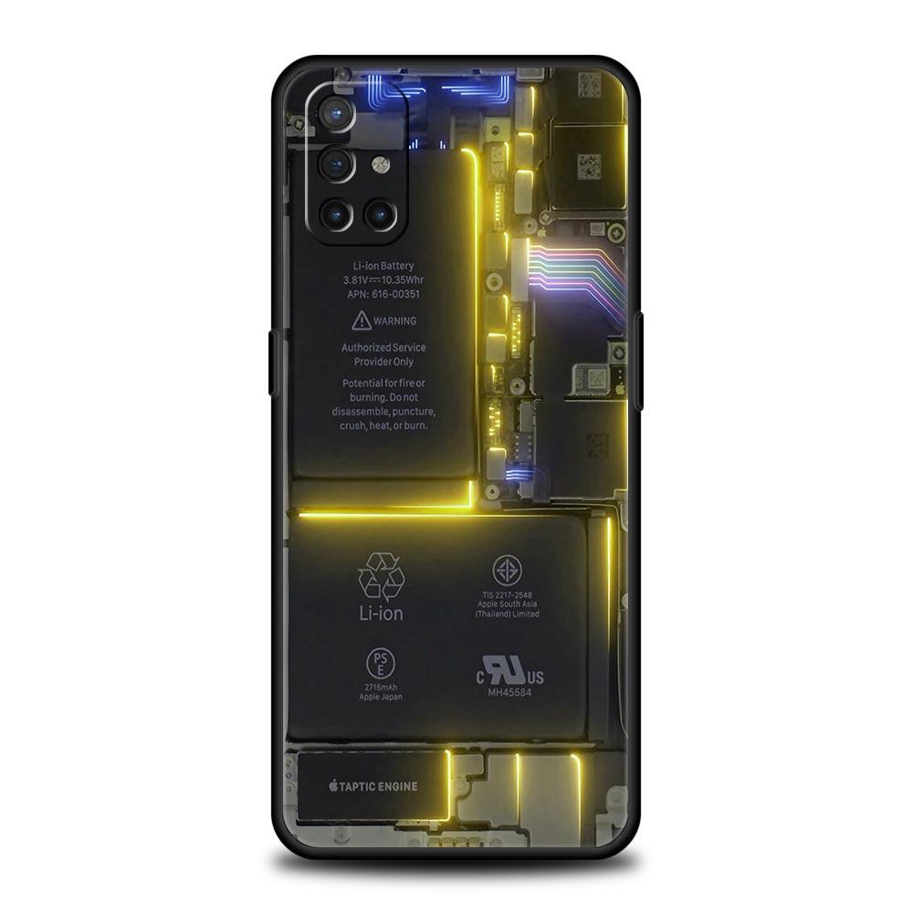 Handyhülle für OnePlus 13R, 13, 12, 10T, 11, R10, Nord, N100, N200, N10, 9, 9R, CE 2, 3, Z Pro Lite, weiche TPU-Abdeckung mit Platinenmuster