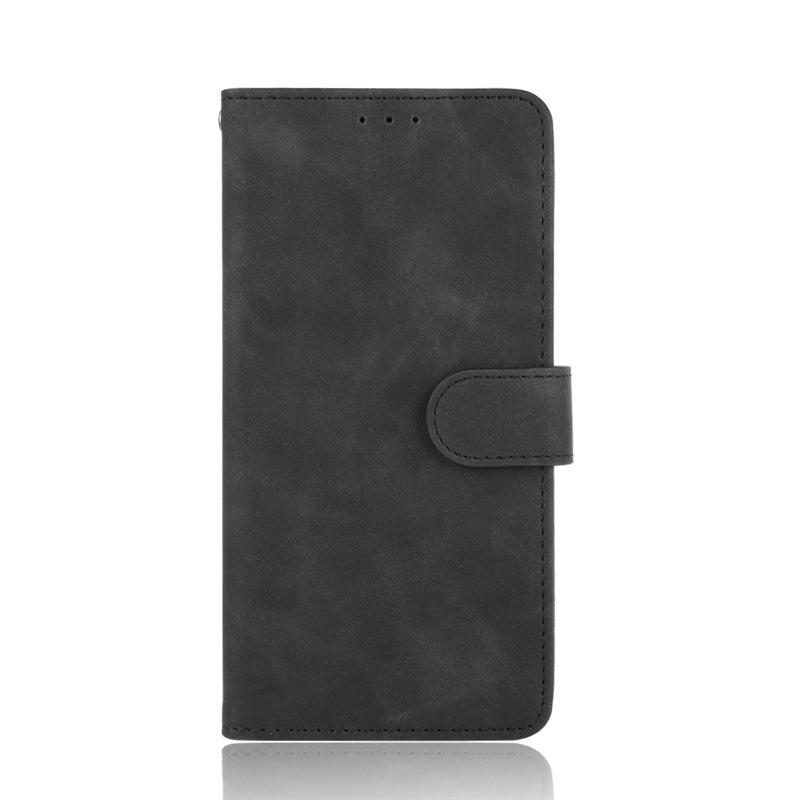 TCL 502 Wallet Card Slot Holder: Business Flip Leather Phone Case TCL 502 Texture чёрный