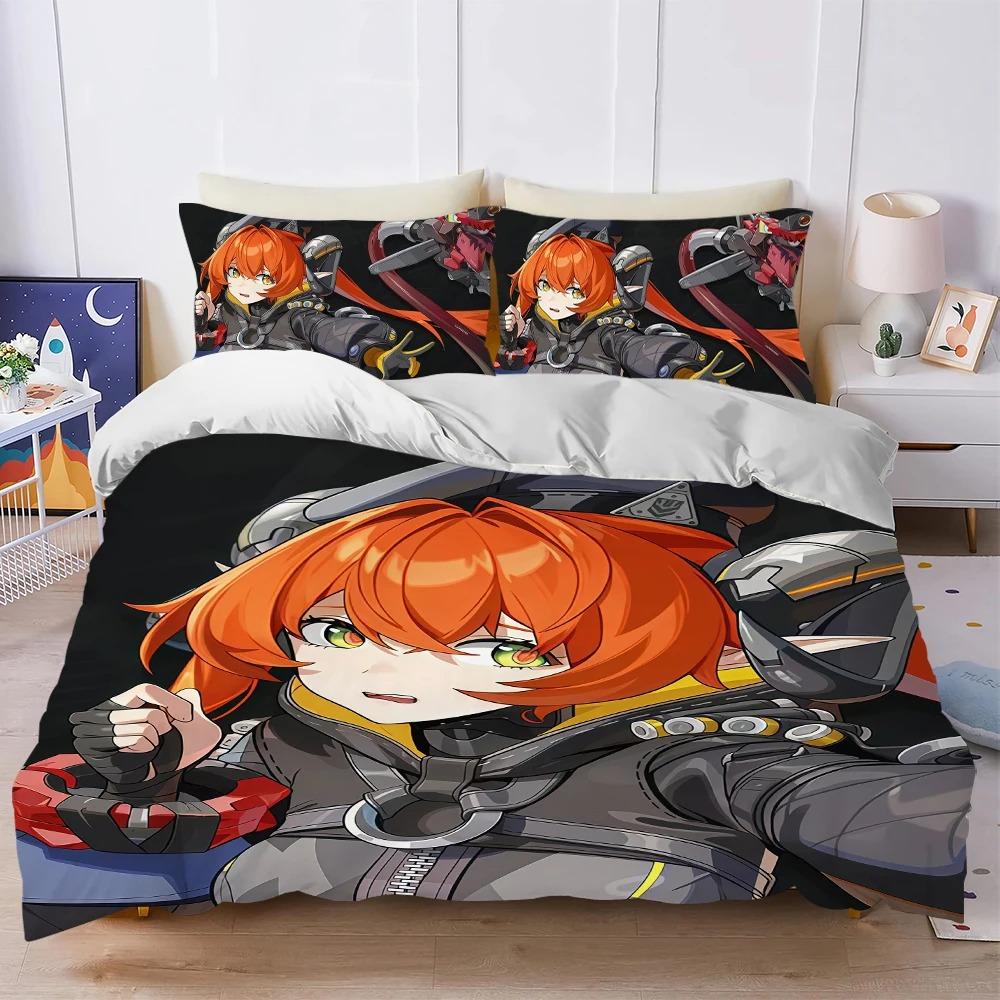 Anime Magus Zenless Zone Zero Duvet Cover and Pillowcase,Home Bedding Set,Teen and Adult Bedroom Decor,Gifts for Boys girls