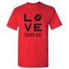 Tampa Bay Liebt Football - Sports City Stolz Tailgating T-Shirt - Rot