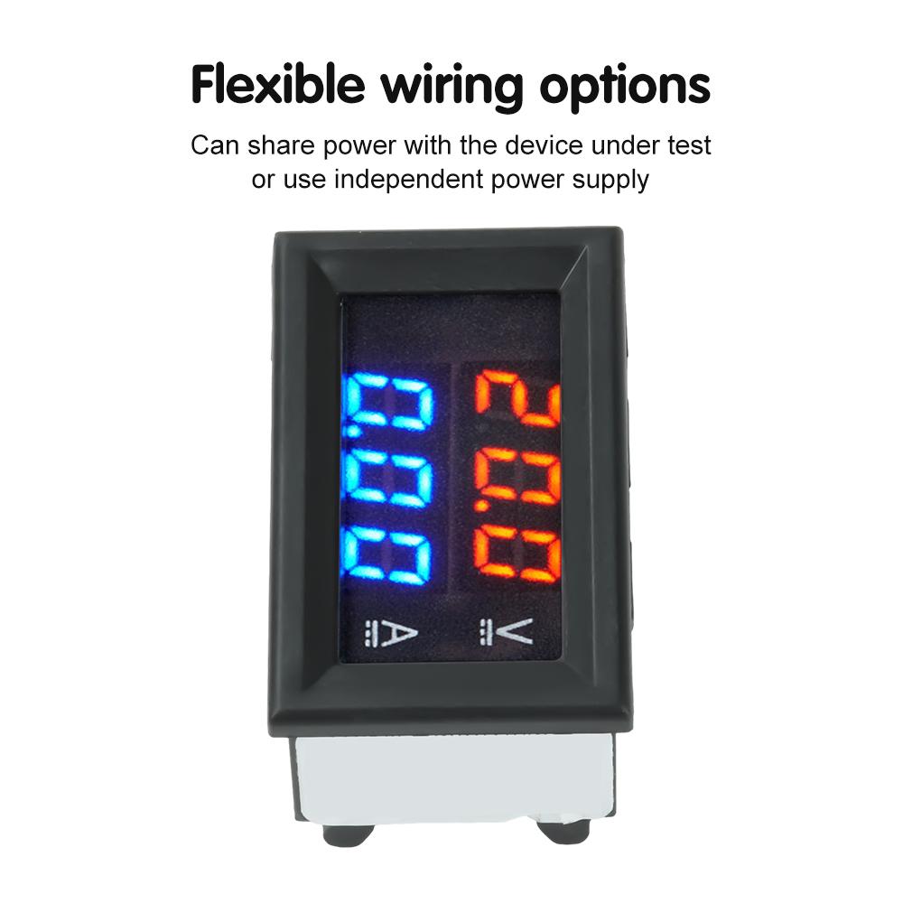 DC0-300V 10A 50A 100A Voltmeter Ammeter Dual Digital Volt Amp Meter Gauge LED display Meter Amperemeter Voltage Indicator H28UI5
