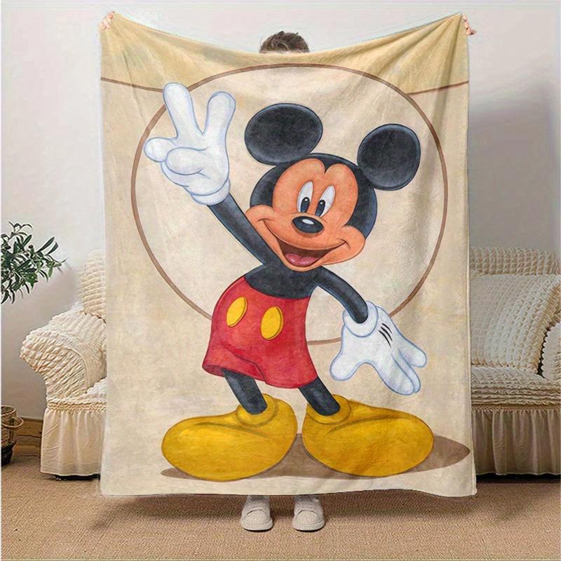 1pc. Cute Mickey Mouse Cartoon Blanket, Soft Warm Throw Blankets, Home Decor Gift Idea for Family Friends Birthday Christmas Present (Season