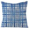 New Blue Geometric Linen Pillowcase Home Sofa Pillowcase