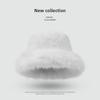 Imitation Rabbit Fur Big Head Circumference Bucket Hat Autumn and Winter Plush Versatile Show Small Face Warm Thickened Fashion Basin Hat