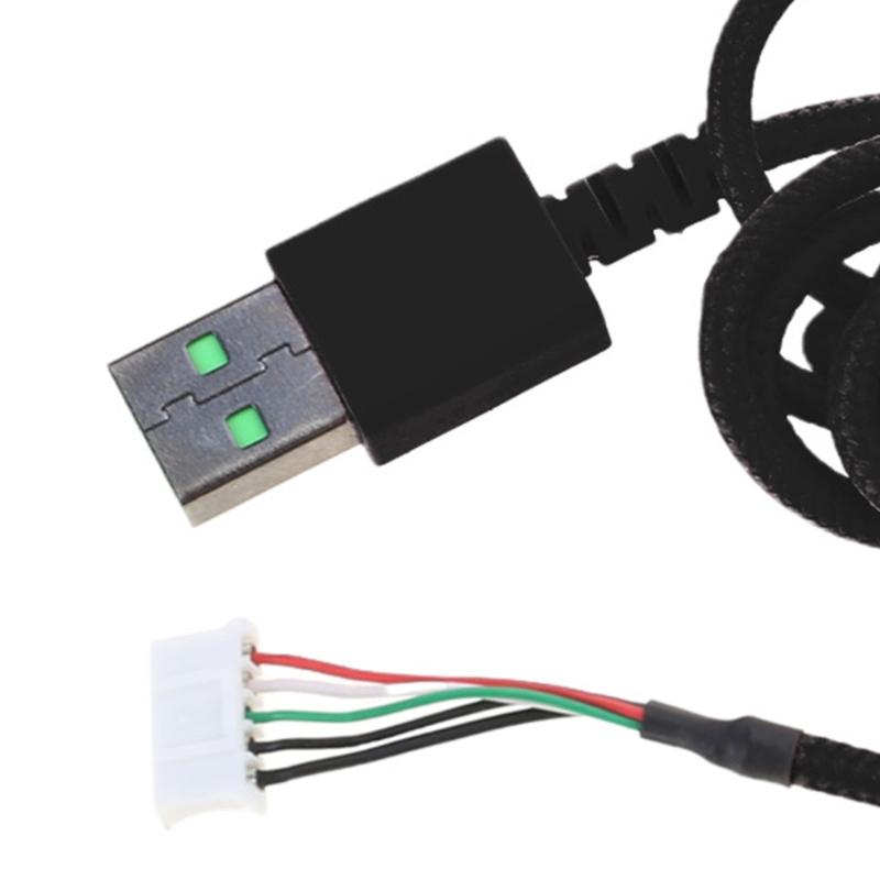 Cabo de Fone de Ouvido para Jogos USB para Kraken7.1 RGB/KrakenV3 Cabo/Edição Kitty Fio Trançado Duradouro