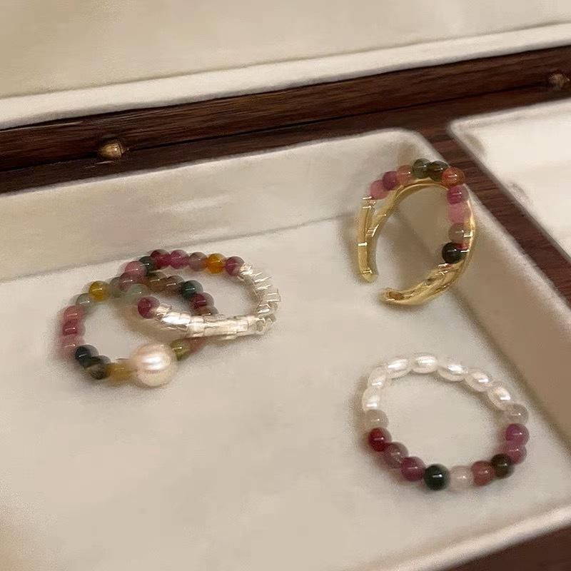 Ring - Summer Retro Uncommon Design - Index Fingers Ring - Colorful Beaded Finger Ring