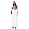 Spring Summer Vintage Relaxed Hide Figure Floor Wide Leg Denim Pants For Ladies Casual Pants Oversize Denim Trousers