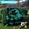 Custom Name Blanket Jacksonville Team Spirit Blanket Bedding Blanket for Travel, Camping, Living Rooms, Offices, Sofas, Fan Christmas Gift