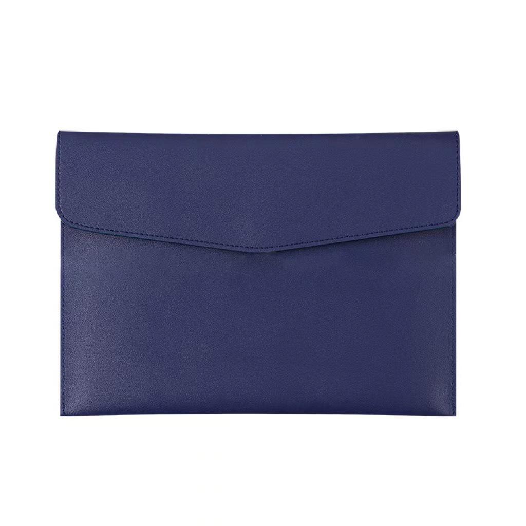 Borsa Grande Capacità A4 in Pelle per Documenti - Cartella Impermeabile e Ispessita con Logo Personalizzato.