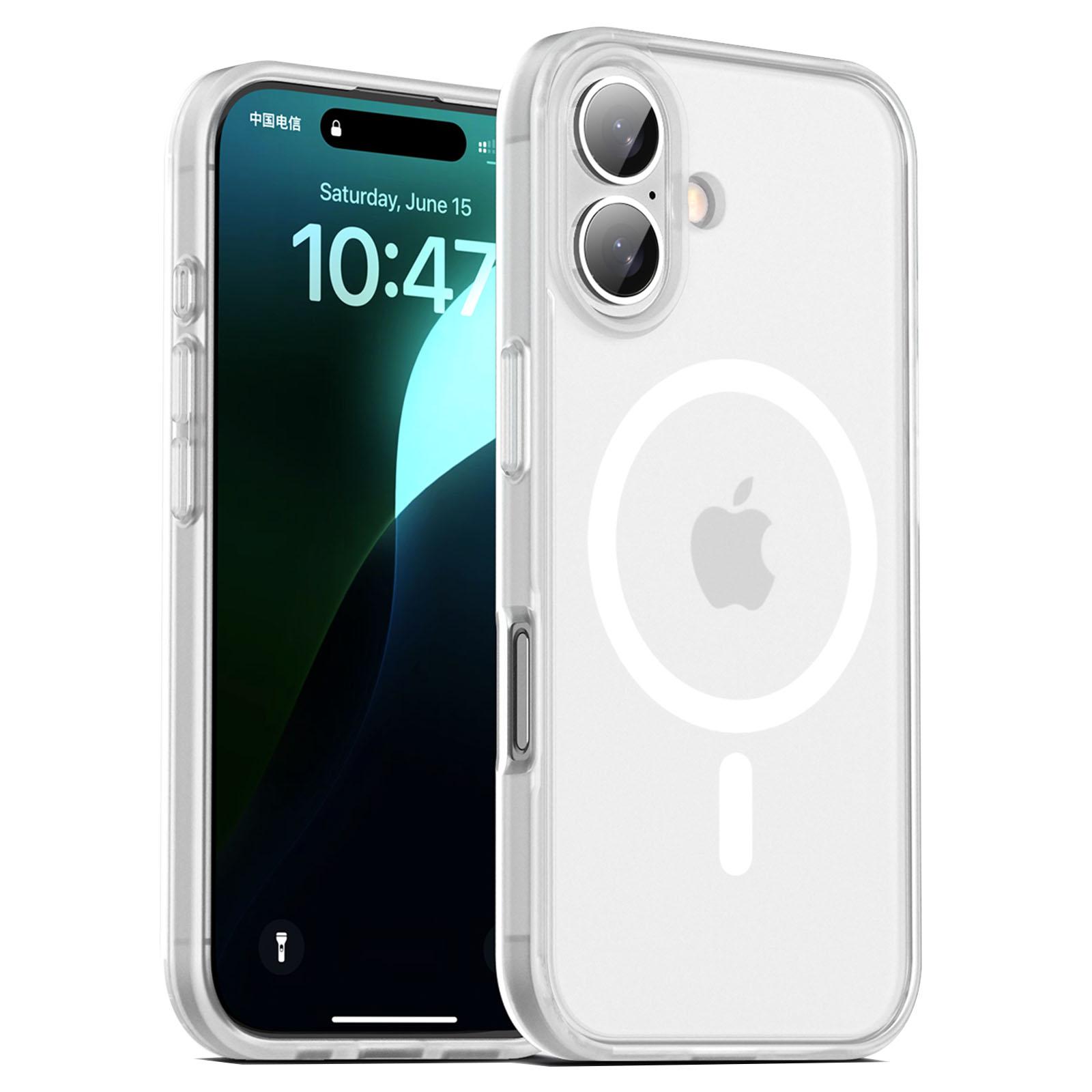 

Для iPhone 16 Чехол Матовый PC+TPU Чехол для телефона Совместимый с MagSafe B