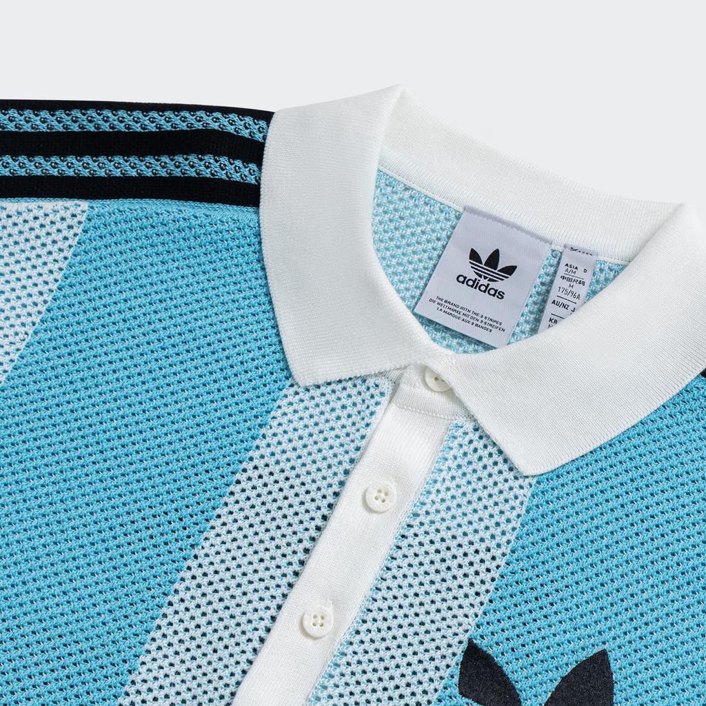 Adidas Originals BLOKECORE SHORT SLEEVE POLO SHIRT Polo Shirt Unisex Light Green JL5976
