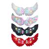 Halloween LED Andělská křídla Svítící Andělská peří Křídla s elastickými popruhy Vílí Kupidova křídla Cosplay Kostým pro Děti Dívky Ženy