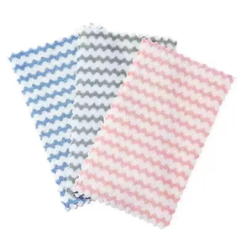 Lazy Person Multifunctional Cleaning Mop with Washcloth - Flat, Small, Automatic Clip for Bathroom and Household Use
