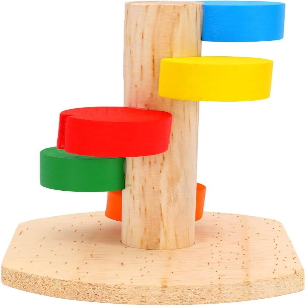 Wood Small Animal Toy No Assembly Needed Chew Climbing Toy Cute Pet Climbing Ladder  Hamsters